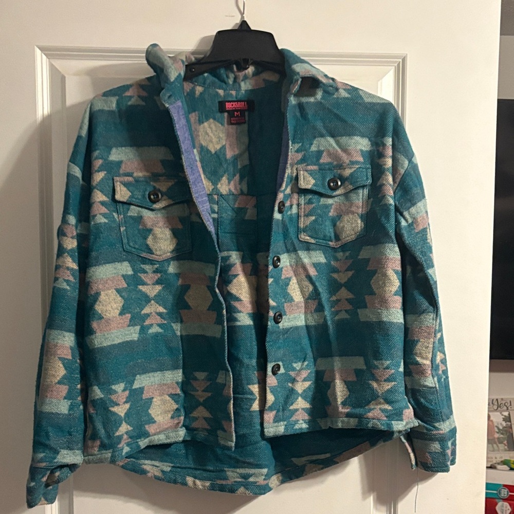Rock & Roll blue Shacket